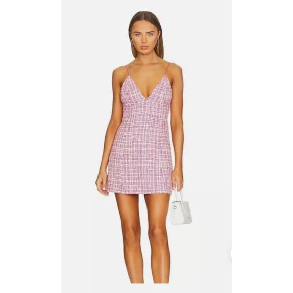 House of Harlow 1960 NWT Pink V-Neck Mini - Picture 4 of 7